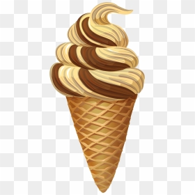 Caramel Ice Cream Cone - Ice Cream S Png, Transparent Png - ice cream png