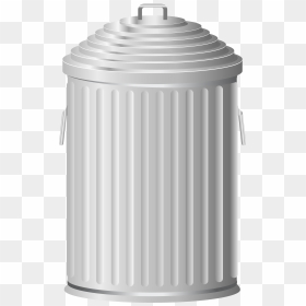 Metal Trash Can Png Clip Art Image - Waste Container, Transparent Png - trash can png