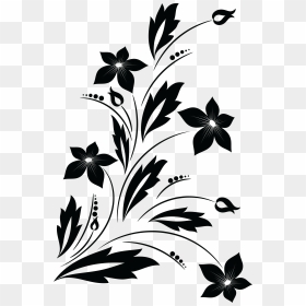 Watercolor Vector Vine, Vine, Drawing Vines, Plant - Flower Black And White Png, Transparent Png - vine png