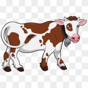 Cattle Vector Gir Cow - Clipart Transparent Background Cow, HD Png Download - cow png