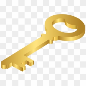 Gold Key Png Clipart - Clip Art Key Png, Transparent Png - key png