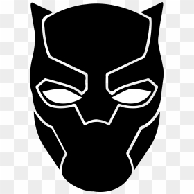 Black Panther Logo Transparent & Png Clipart Free Download - Drawing Black Panther Face, Png Download - black panther png