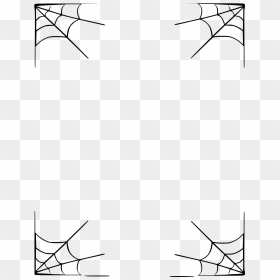 Corner Spider Web Png - Transparent Background Halloween Border, Png Download - spider png