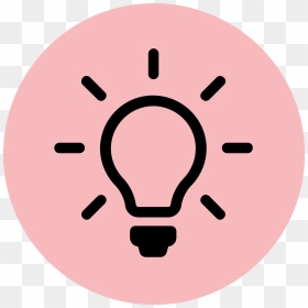 Lightbulb Clipart Pink - Pink Light Bulb Clip Art, HD Png Download - lightbulb png