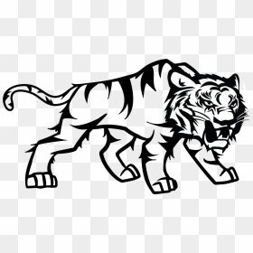 Tiger Png Logo - Black And White Lion Png, Transparent Png - tiger png