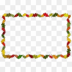 Picture Frame,plant,leaf - Frame Autumn, HD Png Download - thanksgiving png