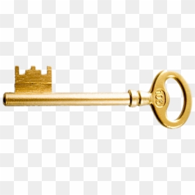Golden Key Png Image With Transparent Background - Golden Key No Background, Png Download - key png