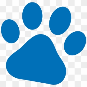 Pals Paw Blue - Blue Dog Paw Png, Transparent Png - paw print png