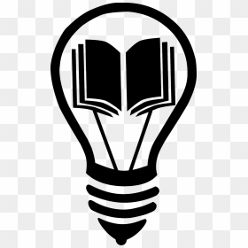 Lightbulb With A Book, HD Png Download - lightbulb png