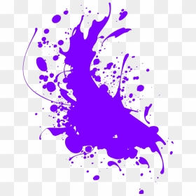 Paint And Brush Svg Clip Arts - Purple Paint Splatter Png, Transparent Png - paint brush png