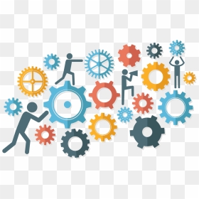 Transparent Gear Vector Png - Working Together Vector, Png Download - gear png