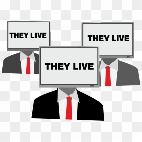 They Live Clip Arts - Person With Tv Head Png, Transparent Png - live png