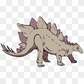 Dinosaur Png Clip Arts - Gray Stegosaurus, Transparent Png - dinosaur png