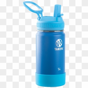 Takeya Actives Kids Stainless Steel Water Bottle W/straw, HD Png Download - water bottle png