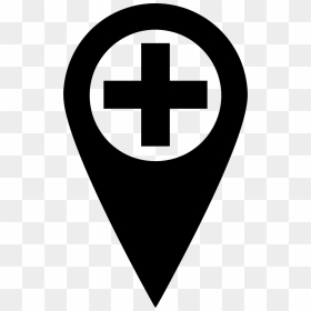 Hospital Place Pin Map Location - Hospital Logo Png, Transparent Png - location icon png