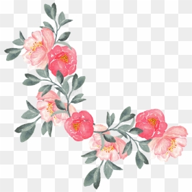 Corner Watercolor Flower Png Image - Watercolor Flowers Png, Transparent Png - watercolor flowers png