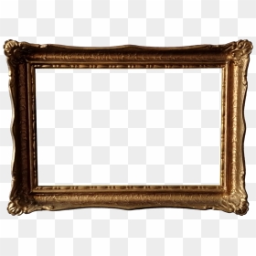 Gold Picture Frame 2 - Antique Photo Frame Png, Transparent Png - frames png