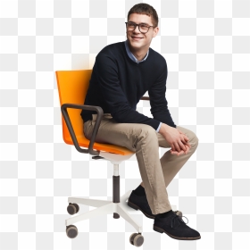 People Sitting On Chairs Png Person Sitting In Chair - Sitting On Chair Png, Transparent Png - people sitting png