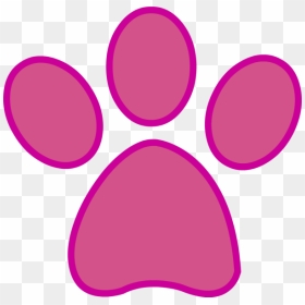 Pink Panther Paw Print, HD Png Download - paw print png