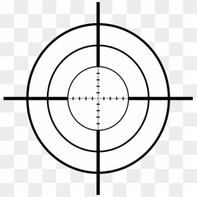 Sniper Crosshairs Vector Drawing - Nikon Prostaff 5 3.5 14x40 Mildot, HD Png Download - crosshair png