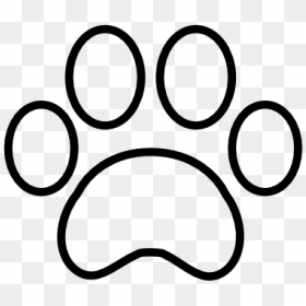 Tiger Paw Print Outline Paw Print Outline Free Icon - Paw Print Outline Transparent, HD Png Download - paw print png