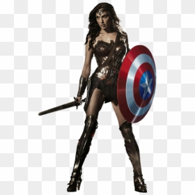 No Caption Provided - Wonder Woman With Shield, HD Png Download - wonder woman png