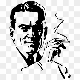 Man Smokes A Joint Clip Arts - Cartoon Man Smoking Weed, HD Png Download - joint png