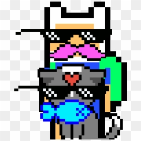 Thug Life Clipart , Png Download - Cute Cat Pixel Art, Transparent Png - thug life png