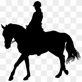 Horse And Rider Silhouette, HD Png Download - silhouette png