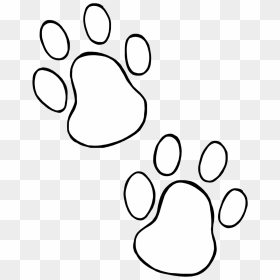 Dog Paw Prints Dog Paw Heart Clip Art Free Clipart - White Paw Prints Dog, HD Png Download - paw print png