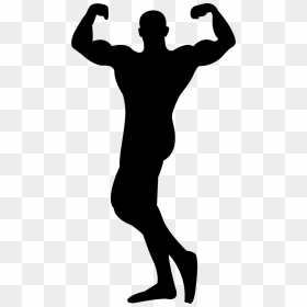 Hd Bodybuilder Silhouette Png, Transparent Png - silhouette png