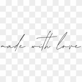 Made With Love - Calligraphy, HD Png Download - love png
