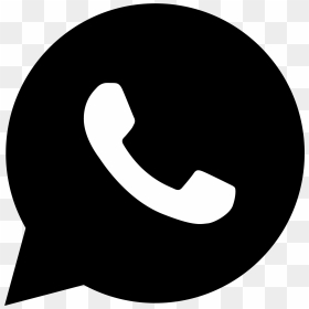Whatsapp Logo Png Transparent - Black Whatsapp Icon Png, Png Download - whatsapp png