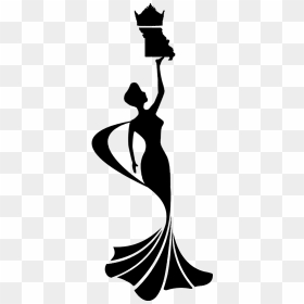 Pageant Silhouette Transparent Png - Beauty Queen Silhouette Png, Png Download - silhouette png