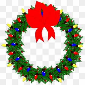 Christmas Wreath 2015 Clip Arts - Wreath Clip Art, HD Png Download - christmas wreath png