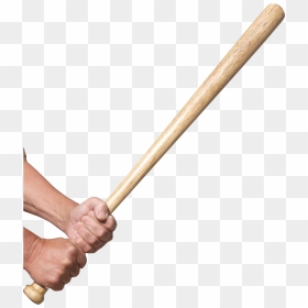 Baseball Bat Png Image - Hand Holding Baseball Bat, Transparent Png - bat png