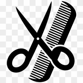 Png Stock And Comb Free Vector Icon Designed By - Pente E Tesoura Png, Transparent Png - scissors png