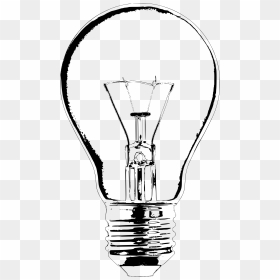 Clipart - Lightbulb 04 - Edison Light Bulb Sketch, HD Png Download - lightbulb png