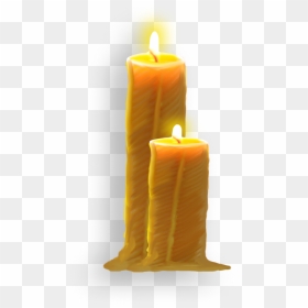 Burning Candles Png Download - Transparent Melting Candle Wax, Png Download - candle png