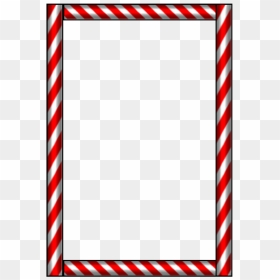 Candy Cane Background Clipart Clip Black And White - Candy Cane Clip Art Borders, HD Png Download - candy cane png