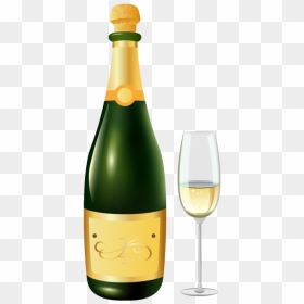 Bottle Of Champagne Png - Wine Glass, Transparent Png - champagne png