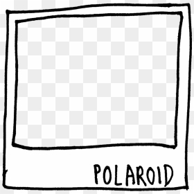 Polaroid Frame // I Posted/reblogged Something Similar - Line Art, HD Png Download - polaroid frame png