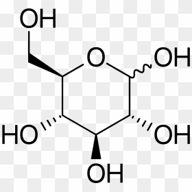 Alpha D Glucose 2d Skeletal Hexagon - Glucono Delta Lactone Structure, HD Png Download - hexagon png