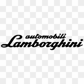 Lamborghini Text Png, Transparent Png - black png