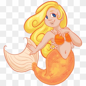 Blonde Mermaid Clip Arts - Blonde Mermaid Png, Transparent Png - mermaid png