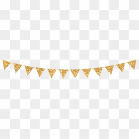 #gold #glitter #banner #flag #pennant #png - Gold Flag Banner Png, Transparent Png - gold glitter png