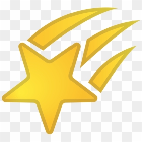 Shooting Star Icon - Shooting Star Emoji, HD Png Download - shooting star png