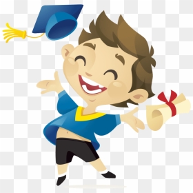 Free Png Download Kids Graduation Png Png Images Background - Animation Graduate Animated Gif, Transparent Png - graduation png