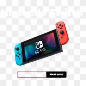 Gamestop Nintendo Switch Bundle Transparent Background - Nintendo Switch Blue And Red, HD Png Download - nintendo switch png