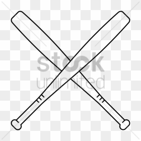 Crossed Baseball Bat Clip Art Clipart Baseball Bats - Baseball Bat X Cross, HD Png Download - baseball bat png